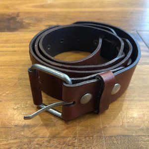 Braided/Studded Genuine Leather Belt